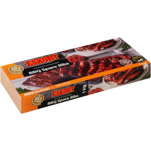 Eskort Frozen Pre-Cooked Marinated Spare Ribs Pack 1kg
