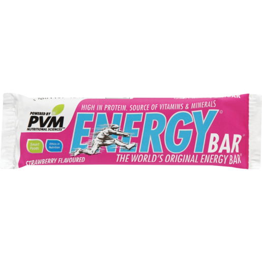 PVM Strawberry Energy Bar 45g