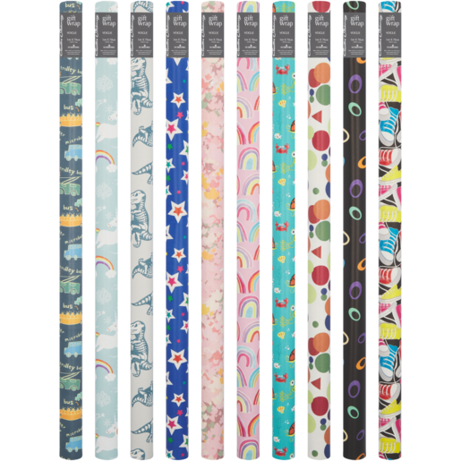 Creative Stationery Vogue Paper Gift Wrap 1m x 70cm (Assorted Item - Supplied At Random)
