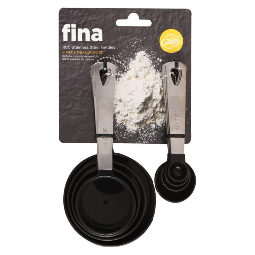 Fina Measuring Set with Stainless Steel Handles 8 Piece
