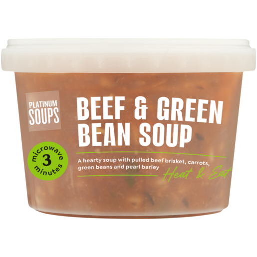 Platinum Soups Beef & Green Bean Soup 350g 