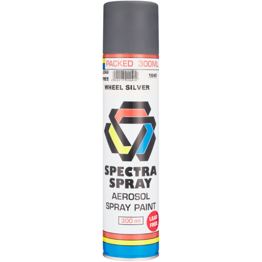 Spectra Aerosol Wheel Silver Spray Paint 300ml