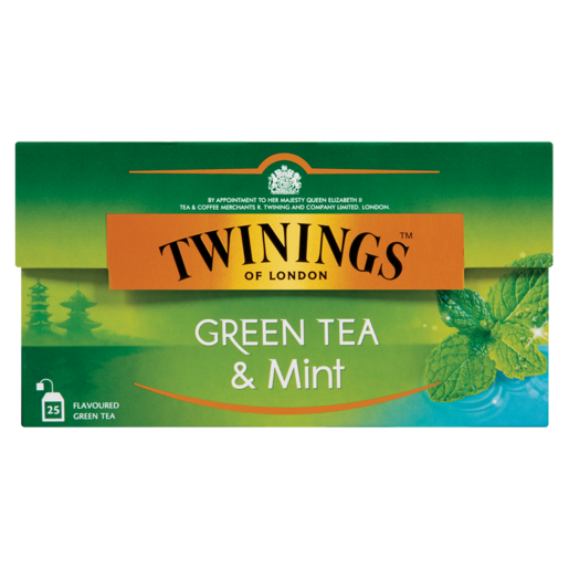 Twinings Green Tea & Mint Teabags 25 Pack