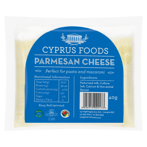 Cyprus Foods Parmesan Hard Cheese Pack 40g
