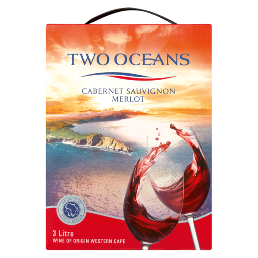 Two Oceans Cabernet Sauvignon Merlot Red Wine Box 3L