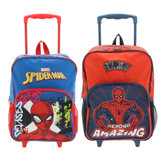 Spiderman 43cm Trolley Backpack (Assorted Item - Supplied At Random)