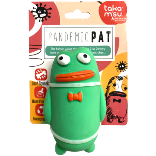 Takamisu Microbes Pandemic Pat Latex Dog Toy