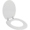 Wildberry Wooden White Toilet Seat With Metal Hinge