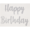 Party Xpress Silver Happy Birthday Sticker